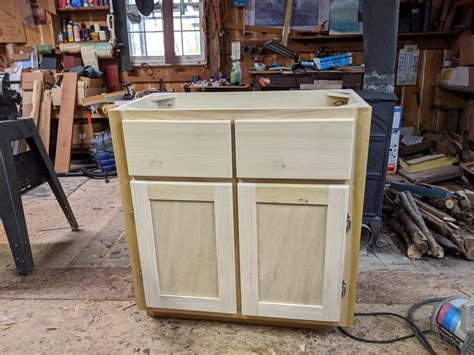 First Custom Cabinet For A Client Poplar Ply And Poplar Face Frame