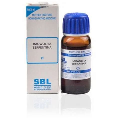 Liquid SBL Rauwolfia Serpentina Mother Tincture Q For Personal Non