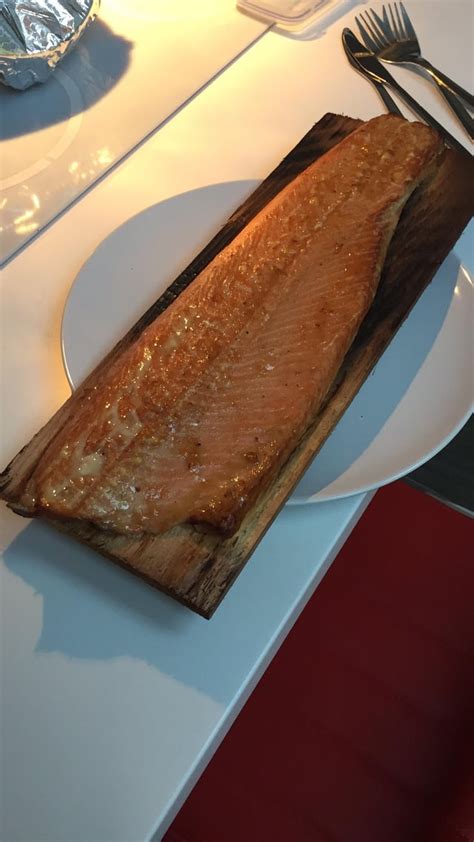 Cedar Planked Salmon Apple Smoked Smoking