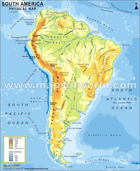 Generalities of the Americas: Major Landforms of South America