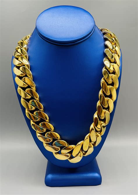 10KT Solid Gold 1Kilo MiamiCuban Necklace “Online Exclusive “ – VJ Diamond Sanford Orlando