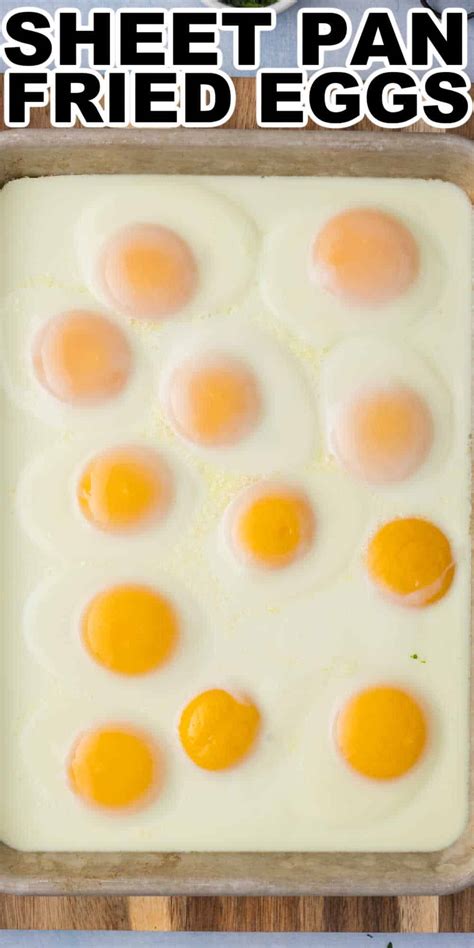 Sheet Pan Fried Eggs Recipe Sunny Side Up Baked Eggs • Midgetmomma