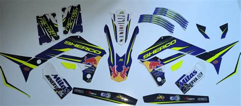 Kit Déco FACTORY SHERCO SE SEF 2017 à 2023 REDBULL