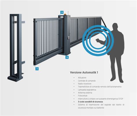 Cancello Scorrevole Autoportante Leggero PI 130 Automazione