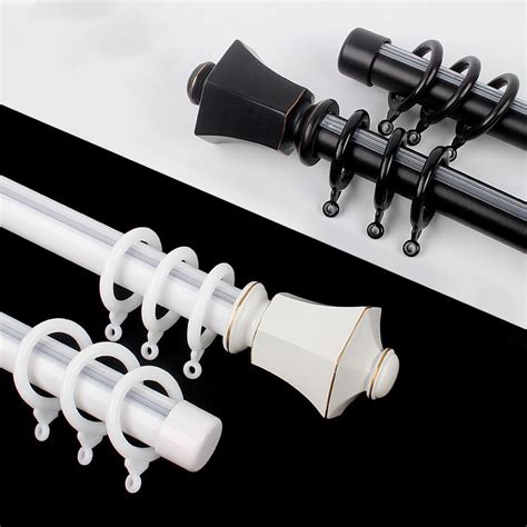 QYR0720 28mm Duval Aluminum Alloy Single Curtain Rod Set Curtains 4