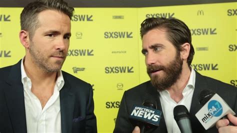 Jake Gyllenhaal And Ryan Reynolds At Sxsw Life Premiere Youtube