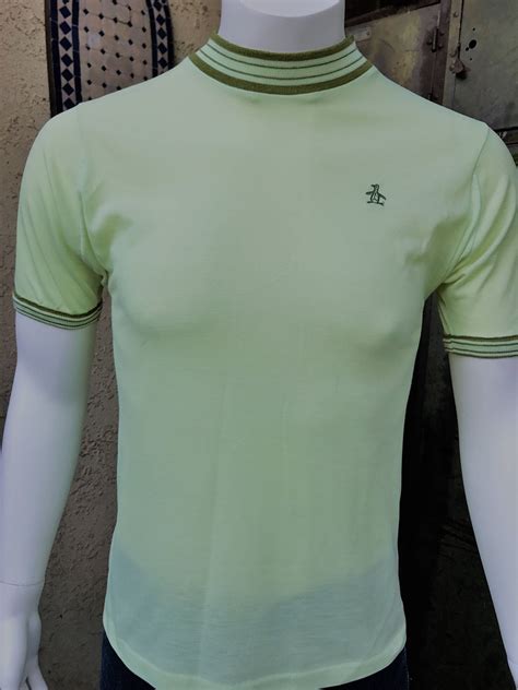 Penguin Grand Slam Vintage 1960's Knit Tee/ Lime Green | Etsy | Vintage