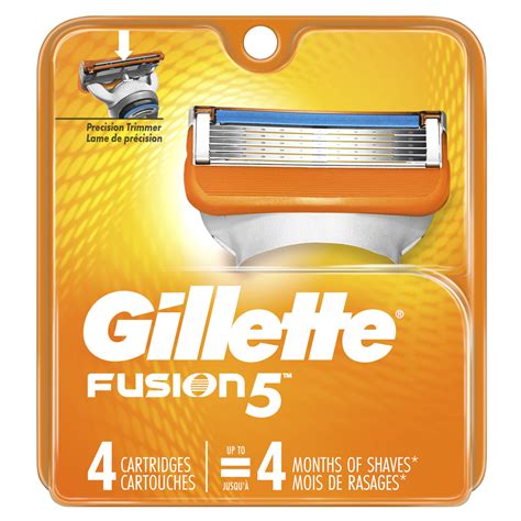 Gillette Fusion Razor Refills For Men