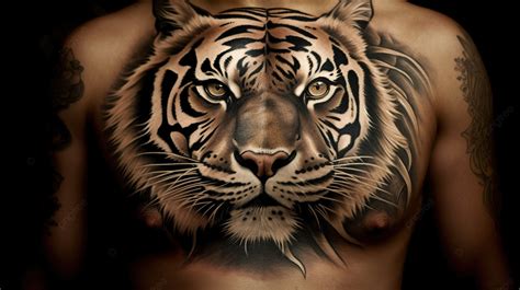 Tiger Tattoos On Chest