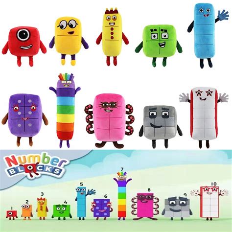 Numberblocks Pluszowe Zabawki Maskotka Oficjalne