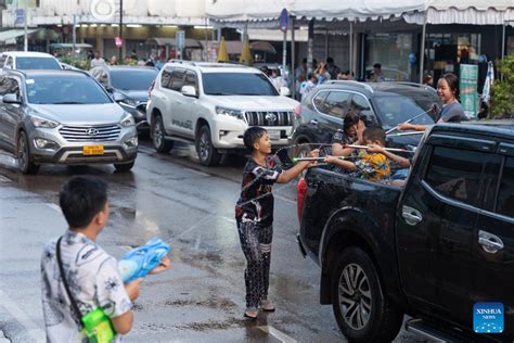 Songkran Festival Celebrated In Vientiane Laos Xinhua