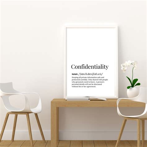 Confidentiality Poster Social Worker Quotes Therapist Etsy