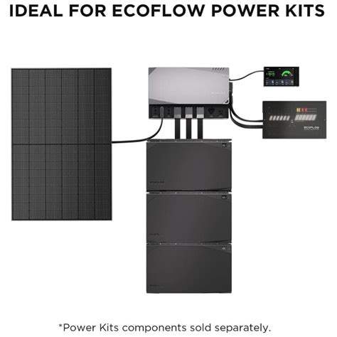 Ecoflow 2x 100w Rigid Solar Panels With Mounting Feet Portable Power Plus