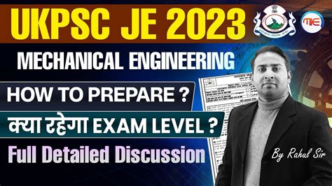 UKPSC JE 2023 Mechanical Preparation Strategy How To Prepare For