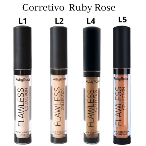 Corretivo Ruby Rose Flawless Collection L L L Nude Maquiagem