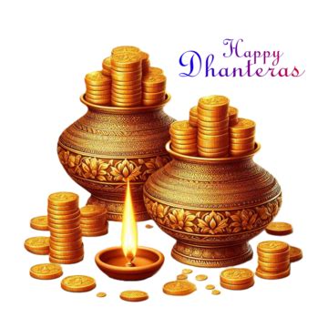 Happy Dhantera Png Picture Happy Dhanteras Golden Jar Diwali Happy