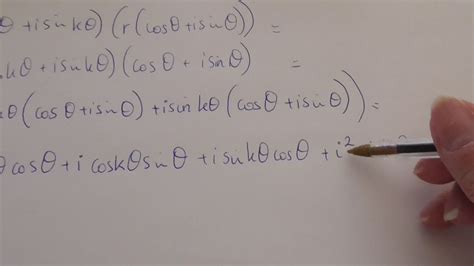 Complex Nos 8 Proof By Induction De Moivres Theorem Youtube