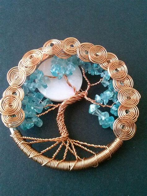 Copper Wire Wrapped Tree Of Life Pendant By RecycledBeautifully 20 00