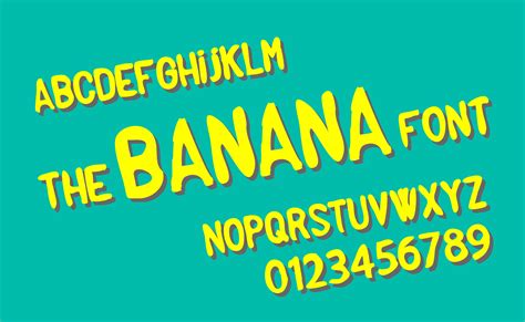 The Banana Font Fonts Creative Market