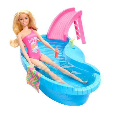 Barbie Blonde Fashion Doll Pool Playset Shop Playsets At H E B