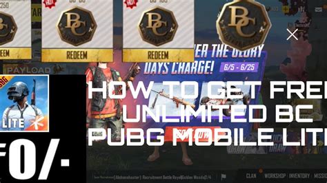 Pubg Mobile Lite How To Get Free Bc In Pubg Mobile Lite How To