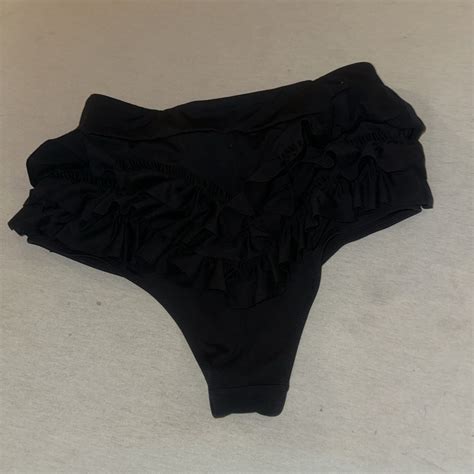 Womens Size Large Black Bikini Bottoms EBay