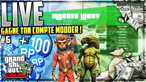 LIVE FR GTA 5 GAGNE TON COMPTE LOBBY 6 YouTube