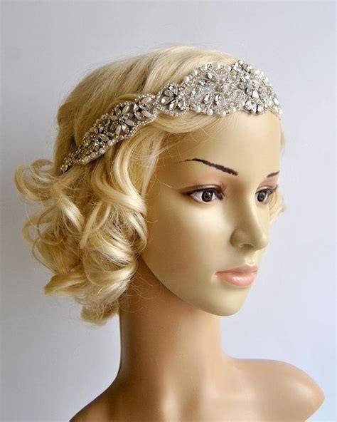 Glamour Luxury Rhinestone Flapper Gatsby Headband Wedding Etsy