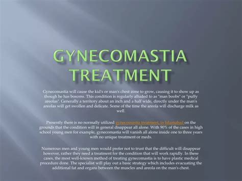 Ppt Gynecomastia Treatment Powerpoint Presentation Free Download