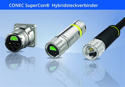 Hybrid Steckverbinder F R Industrial Ethernet Sps Magazin