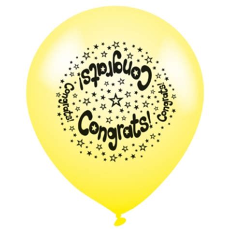 Congrats - Latex Balloons Pack of 8