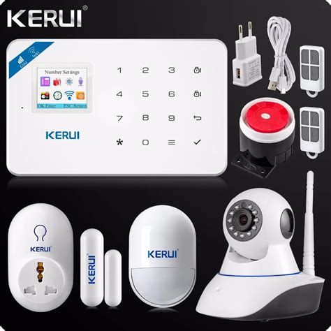 2018 KERUI W18 WIFI GSM SMS Home Burglar Security Alarm System Russian