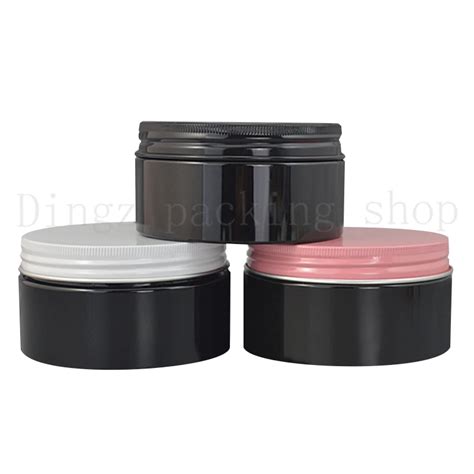 Pcs G Black Refillable Bottles Travel Face Cream Jar Small