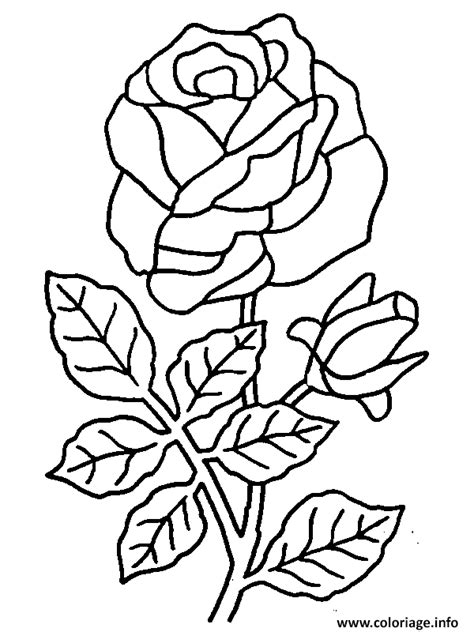 Coloriage Roses Jecolorie