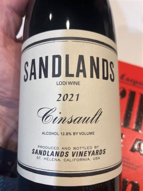 2022 Sandlands Cinsault, USA, California, Central Valley, Lodi ...