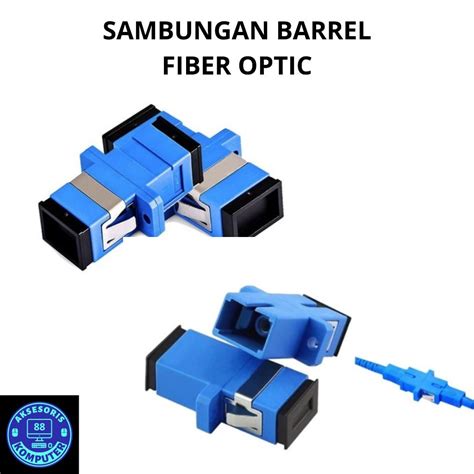 Jual Sambungan Fast Konektor SC UPC Barel FO Warna Biru Barrel