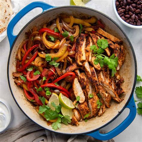 Skillet Chicken Fajitas Valerie S Kitchen