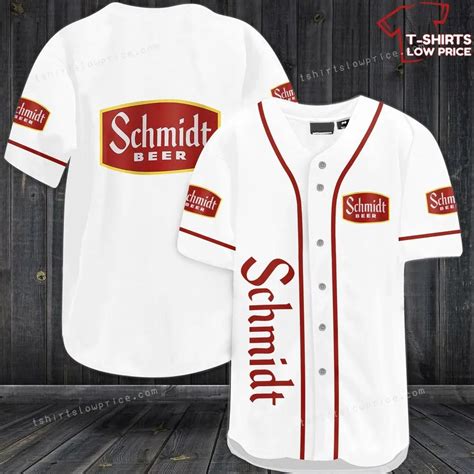 Schmidt Beer White Baseball Jersey T Shirts Low Price