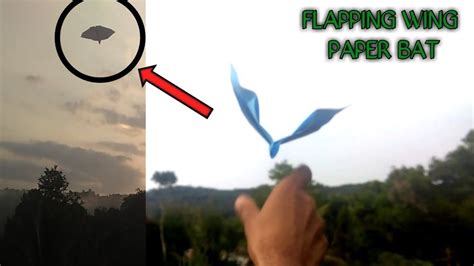 How To Make Flying Bird Easily Flapping Wing Paper Bat How To Make