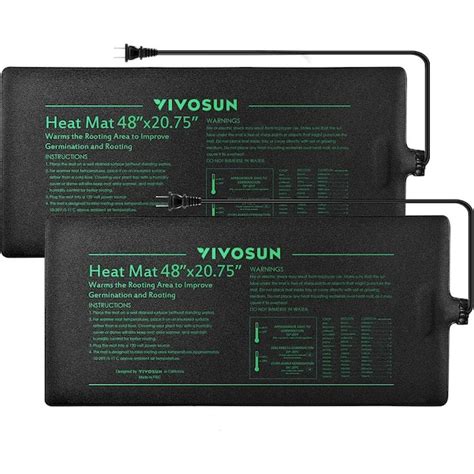 Vivosun In X In Durable Waterproof Seedling Heat Mat Pack