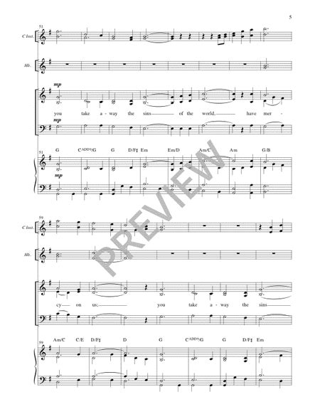 Glory To God From Mass Of Creation Full Score And Parts By Marty Haugen 3 Part Sheet