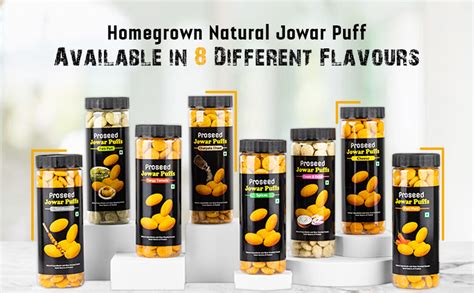 Proseed Roasted Jowar Puffs Assorted Pack G X Healthy Slow Roasted