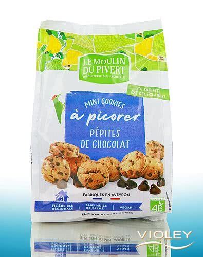 Le Moulin Du Pivert Mini Biscuits Bio Aux P Pites De Chocolat G