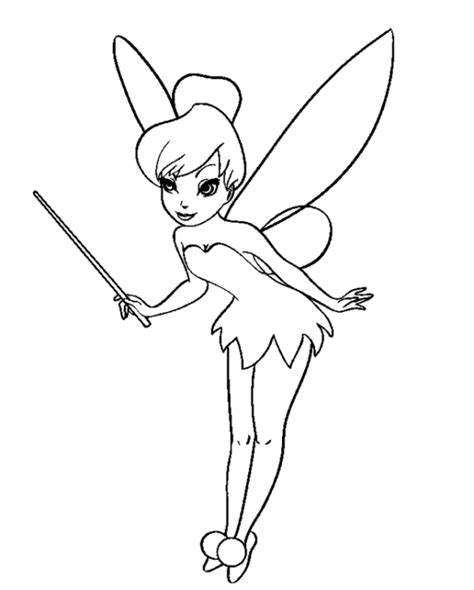 Campanita Para Colorear Tinkerbell Coloring Pages Tinkerbell Drawing