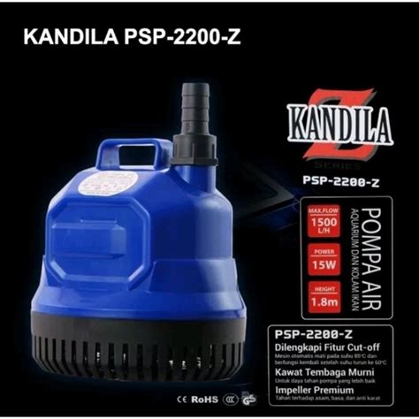 Jual Pompa Air Celup Aquarium 15 Watt KANDILA PSP 2200 Z PSP 2200 Z