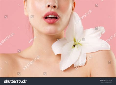 Close Cropped Blonde Half Naked Woman Stock Photo Shutterstock