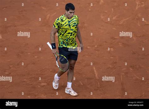 BARCELONA SPAIN APRIL 21 Carlos Alcaraz During The Barcelona Open