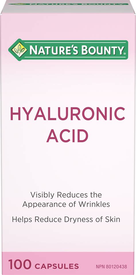 Natures Bounty Hyaluronic Acid Tablets Made With Nestle