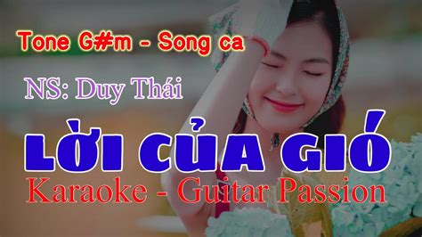 Karaoke Guitar Passion L I C A Gi Ns Duy Th I Song Ca Tone Nam