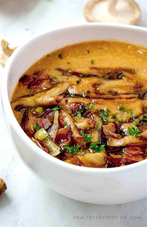 Healthy Mushroom Soup Gf Df Healthy Taste Of Life